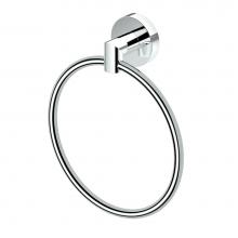 Gatco 4632 - Glam Towel Ring, Chrome