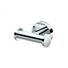 Gatco 4635A - Glam Double Robe Hook, Chrome