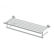 Gatco 4637 - Glam 24''L Minimalist Towel Rack, Chrome