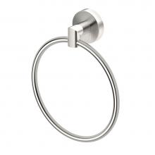 Gatco 4642 - Glam Towel Ring, Satin Nickel