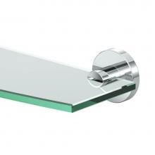 Gatco 4666 - Reveal Vanity Glass Shelf, Chrome
