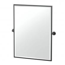 Gatco 4669MXFS - Reveal 32.5''H Framed Rectangle Mirror, Matte Black