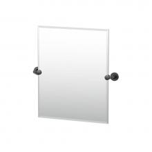 Gatco 4669MXSM - Reveal 24''H Frameless Rectangle Mirror, Matte Black