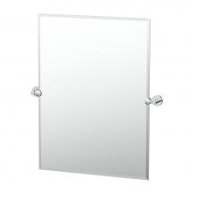 Gatco 4669S - Reveal 31.5''H Frameless Rectangle Mirror, Chrome