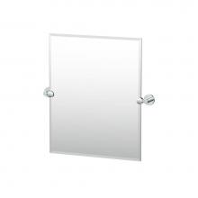 Gatco 4669SM - Reveal 24''H Frameless Rectangle Mirror, Chrome