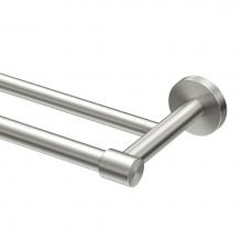 Gatco 4674 - Reveal 24'' Double Towel Bar, Satin Nickel