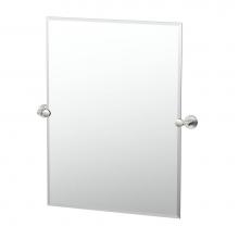 Gatco 4679S - Reveal 31.5''H Frameless Rectangle Mirror, Satin Nickel