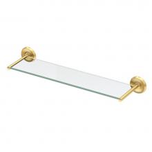 Gatco 5057 - Designer II Vanity Glass Shelf, Brushed Brass