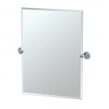Gatco 5079S - Designer II 31.5'' H Frameless Rectangle Mirror, Chrome