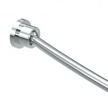 Gatco 827C - Modern Minimalist Curved Shower Rod Set, Chrome