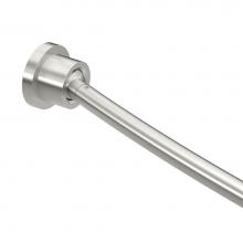 Gatco 827SN - Modern Minimalist Curved Shower Rod Set, Satin Nickel