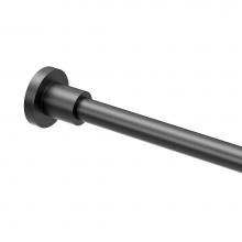 Gatco 829MX - Modern Minimalist 60''L Shower Rod Set, Matte Black