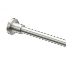 Gatco 829SN - Modern Minimalist 60''L Shower Rod Set, Satin Nickel