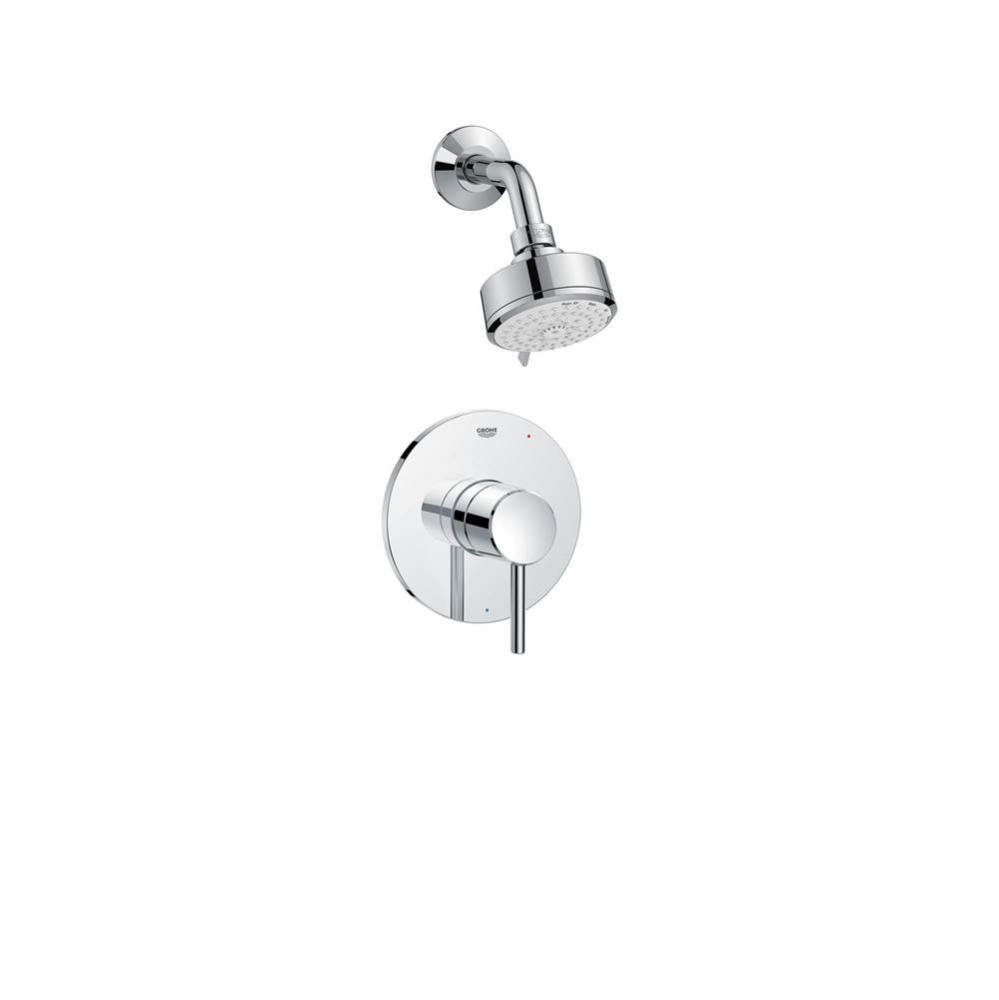 Concetto Pressure Balance Valve Shower Only Combo