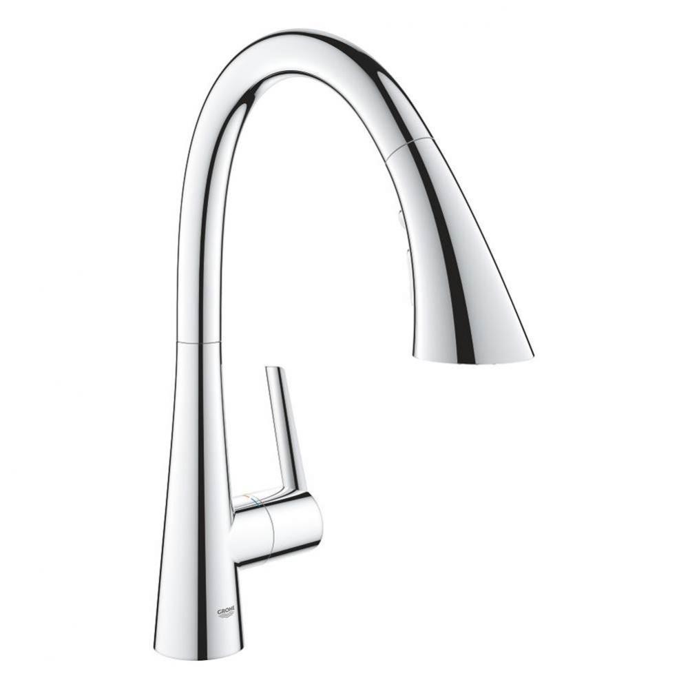 Single-Handle Pull Down Kitchen Faucet Triple Spray 1.75 GPM