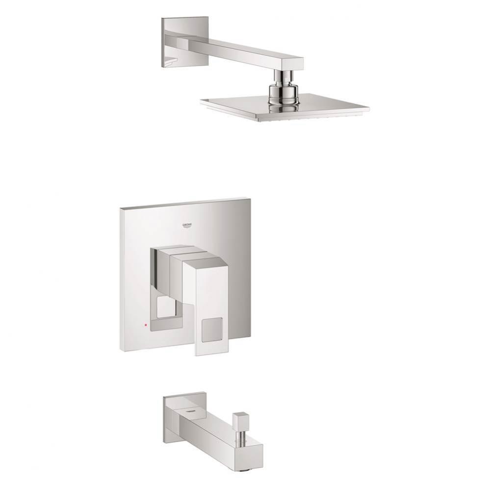 Eurocube 1-Spray Showerhead And Tub Spout Combination