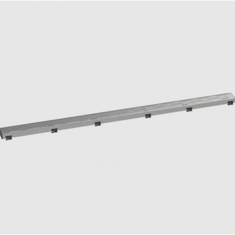 RainDrain Match Trim Classic for 47 1/4'' Rough with Height Adjustable Frame in Brushed