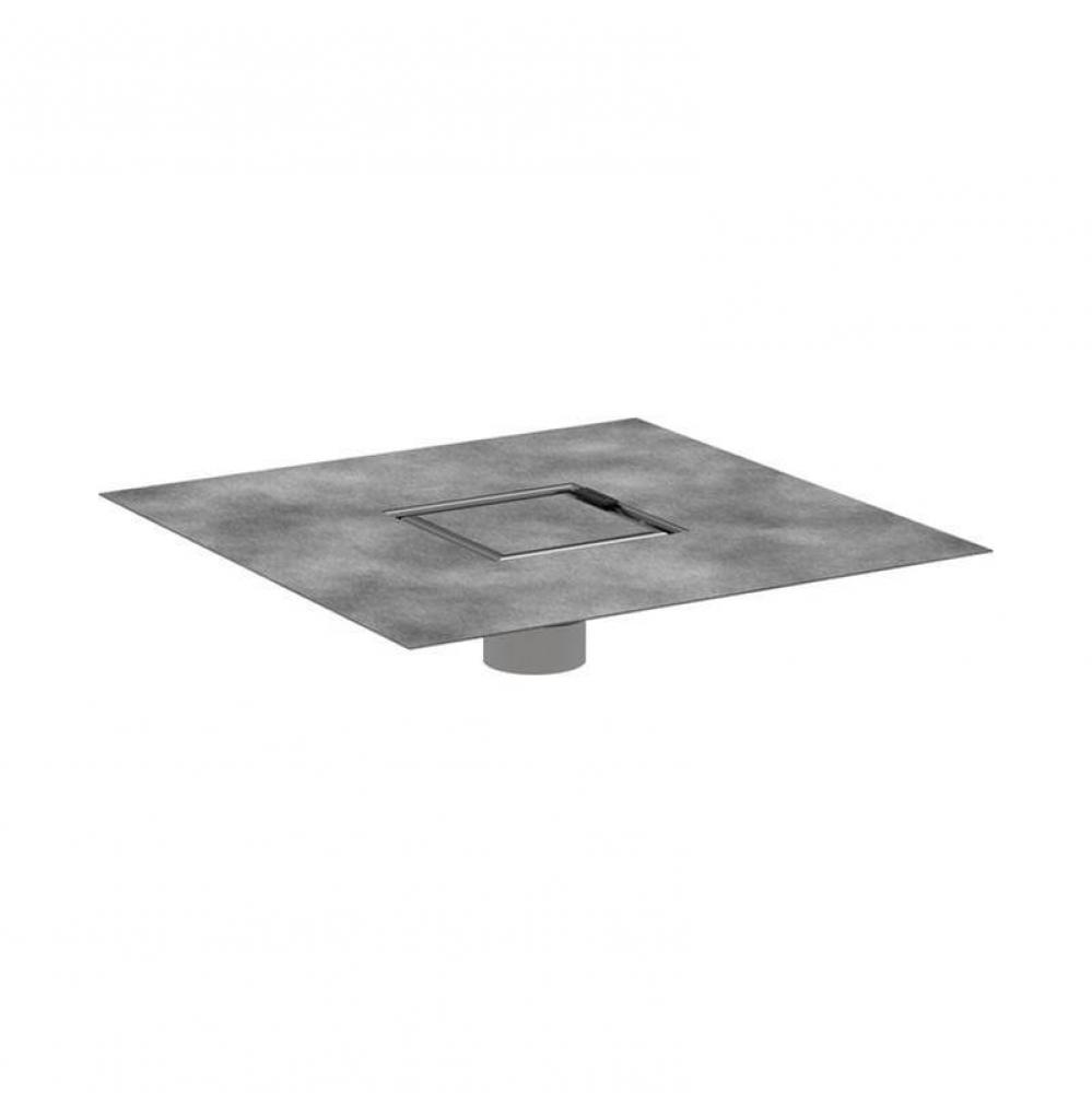 RainDrain Brilliance Point Drain Set 4''x 4'' Trim with Rough in n/a