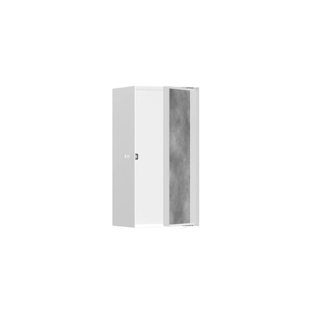 XtraStoris Rock Wall Niche with Tileable Door 12''x 6''x 5.5'' in Ma