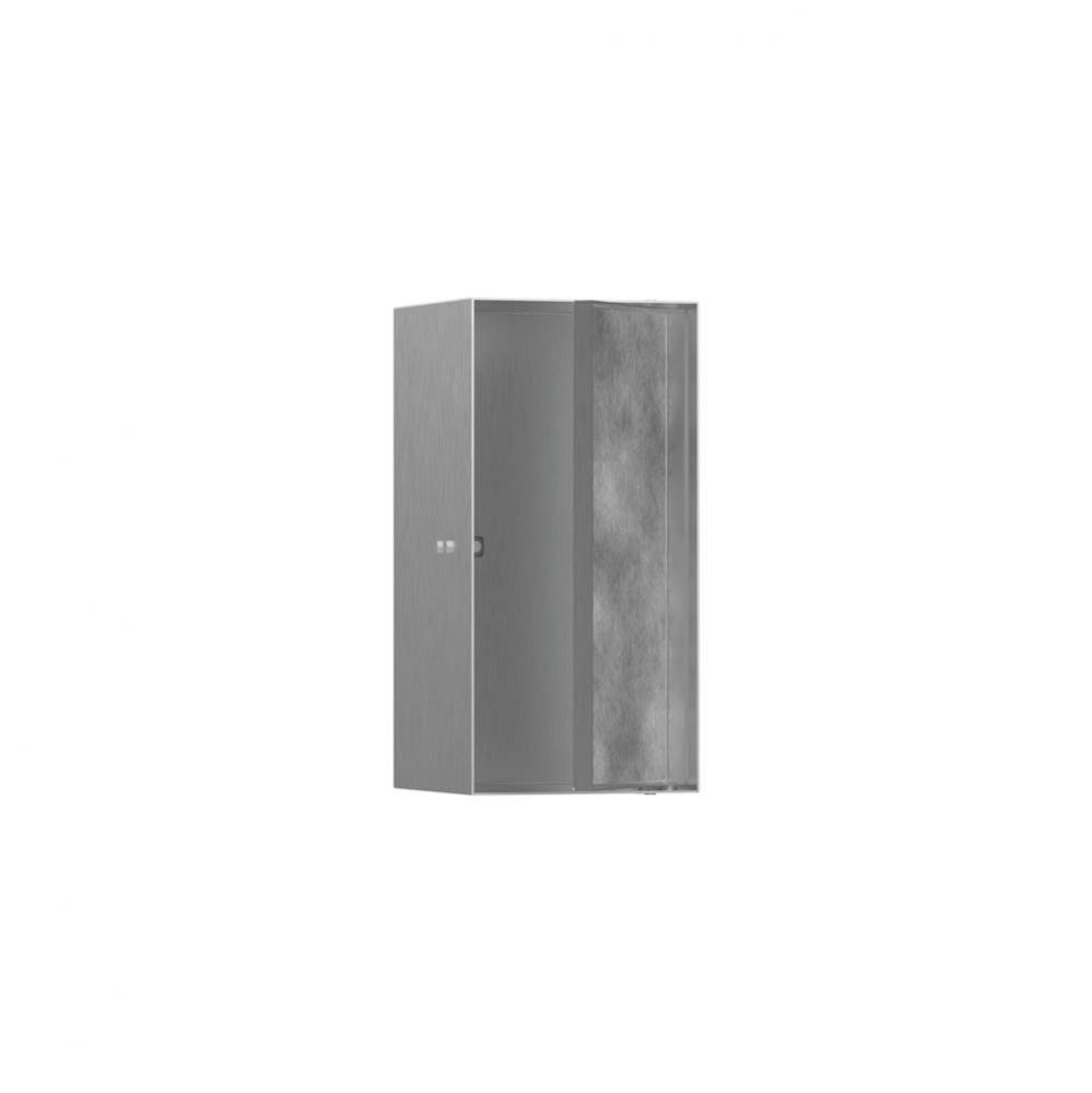 XtraStoris Rock Wall Niche with Tileable Door 12''x 6''x 5.5'' in Br