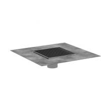 Hansgrohe 56136801 - RainDrain Brilliance Point Drain Set 6''x 6'' Trim with Height Adjustable Fram