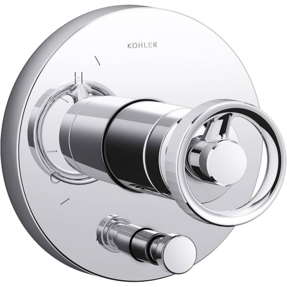 Components® Rite-Temp® valve trim with Industrial handle and diverter