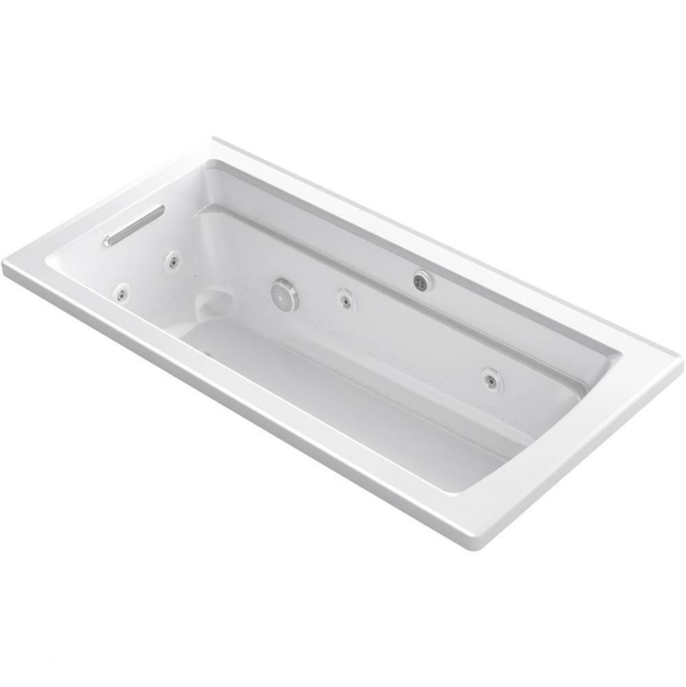 Archer® 66'' x 32'' drop-in Heated BubbleMassage™ air bath with whirlpo