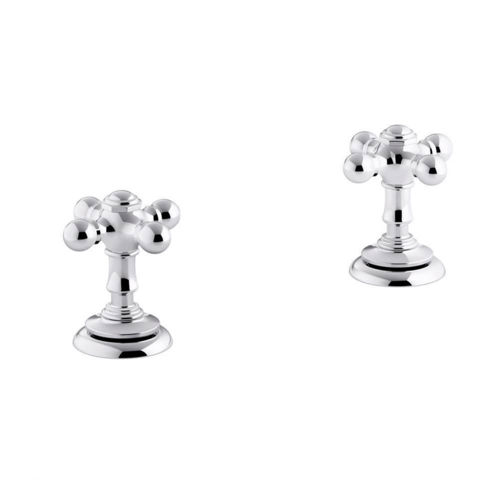 Artifacts® Deck-mount bath faucet handle trim with Cross design