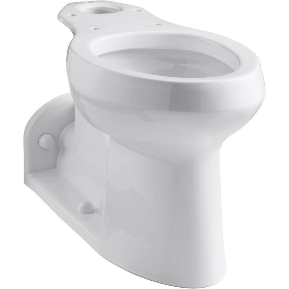 Barrington™ Floor-mount rear spud antimicrobial toilet bowl with skirted trapway