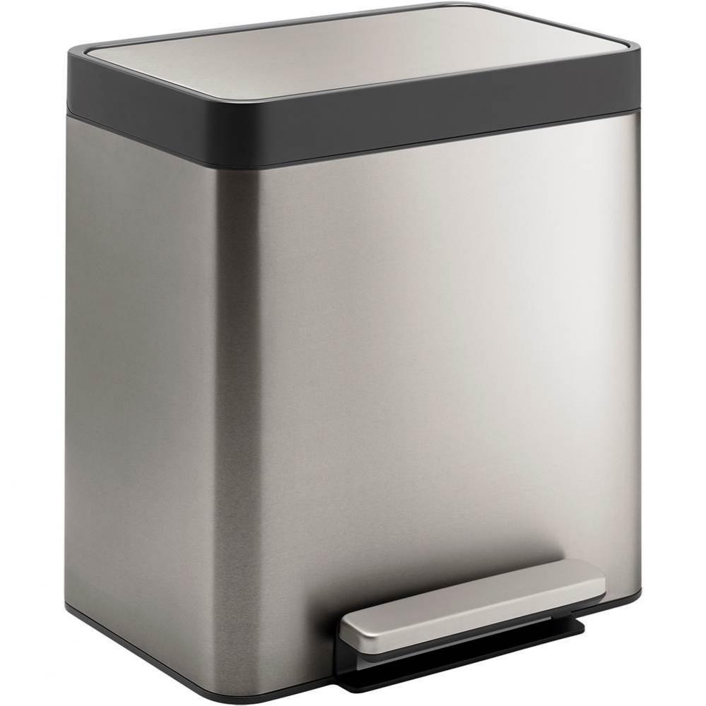 8-gallon stainless steel step trash can