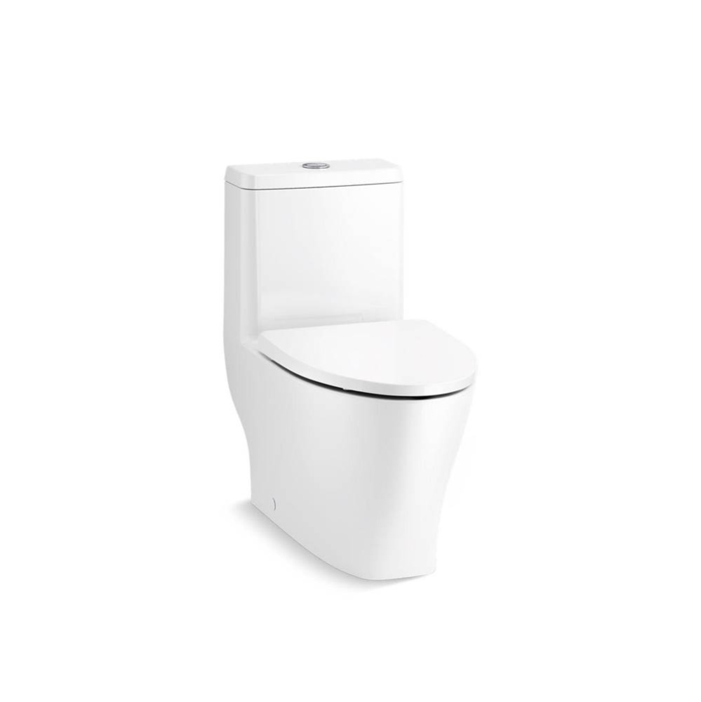 Reach™ Curv One-piece compact elongated toilet with skirted trapway, dual-flush