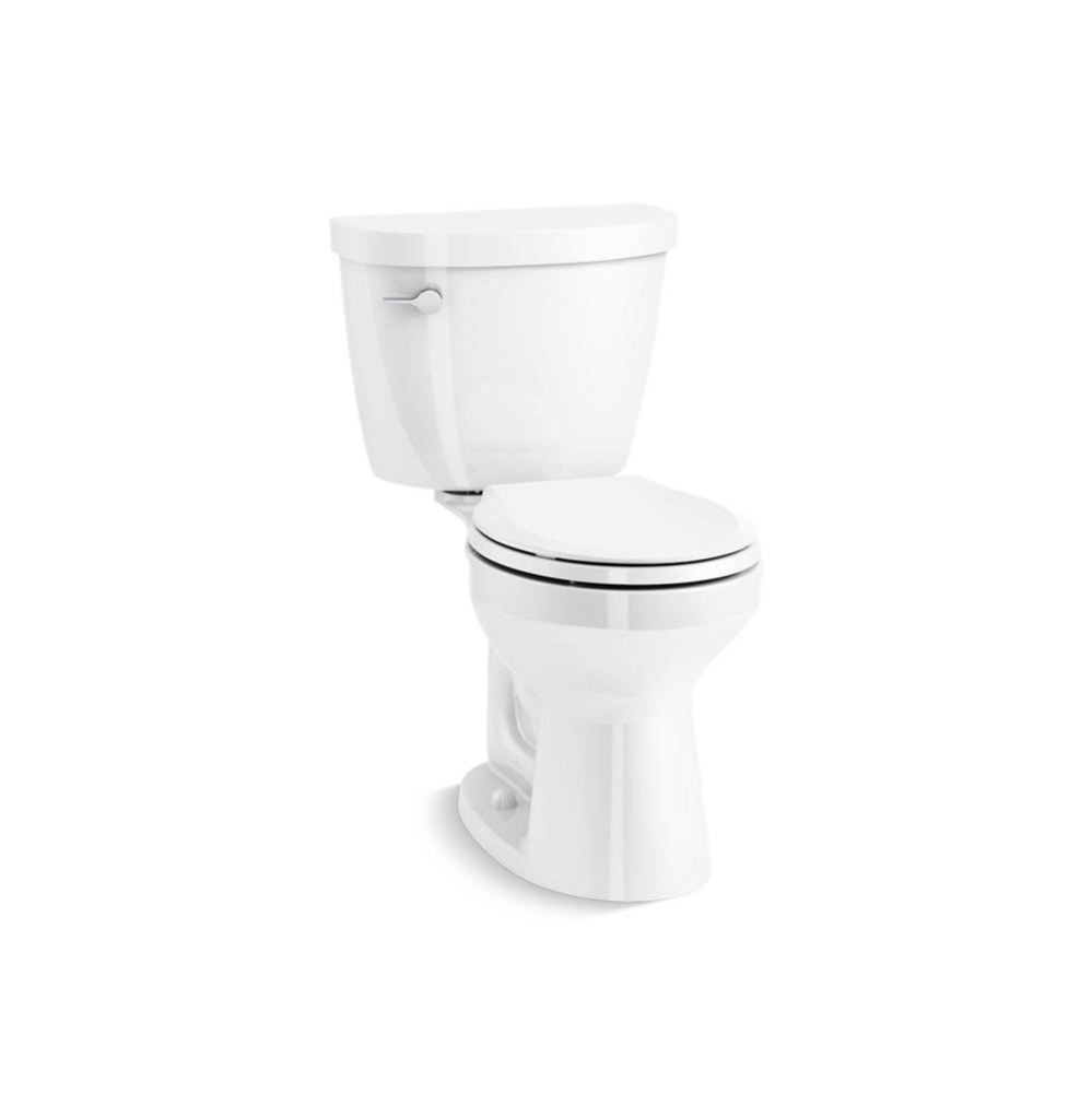 Cimarron® ContinuousClean ST two-piece round-front toilet, 1.28 gpf