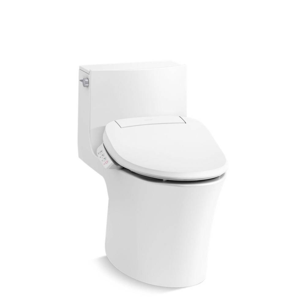 Veil® Hidden cord one-piece elongated toilet with skirted trapway, dual-flush