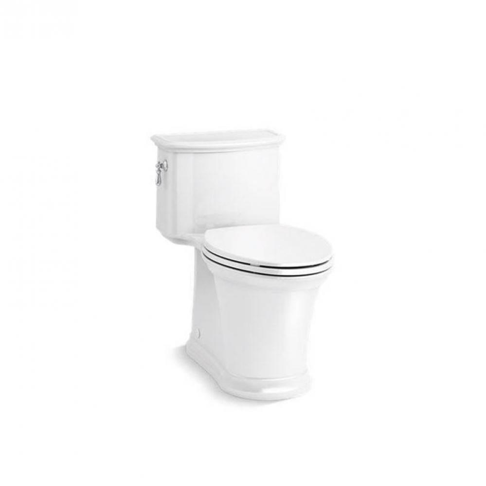 Harken® One-piece compact elongated toilet with skirted trapway, 1.28 gpf