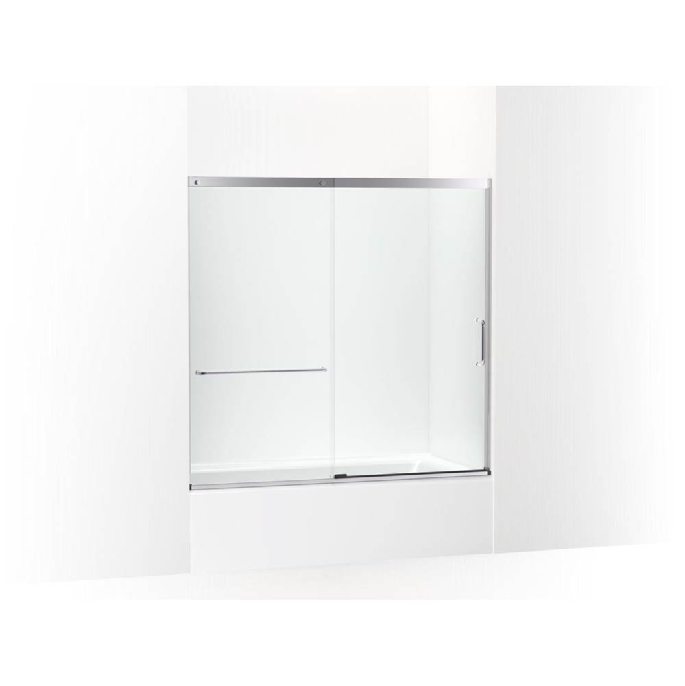 Elate® 56-3/4'' H sliding bath door with 1/4''-thick glass