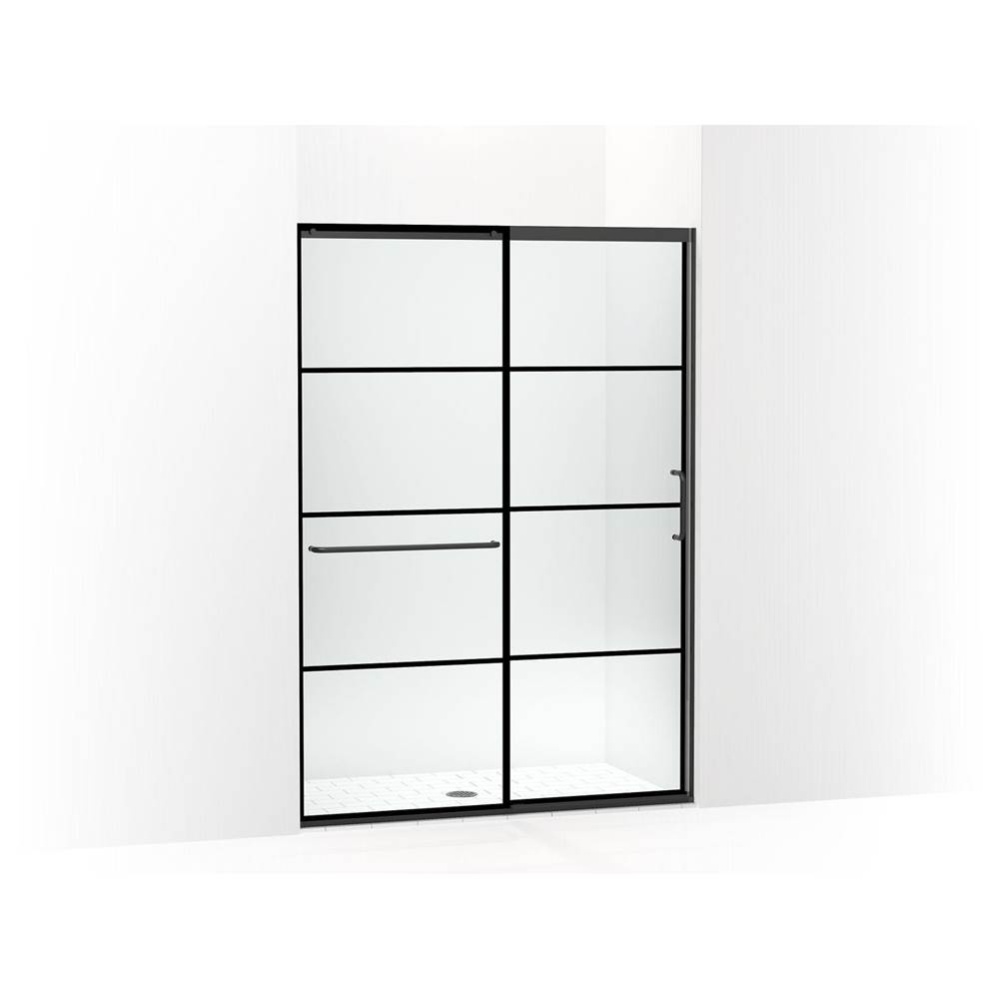Elate® Sliding shower door, 75-1/2'' H x 50-1/4 - 53-5/8'' W, with heavy