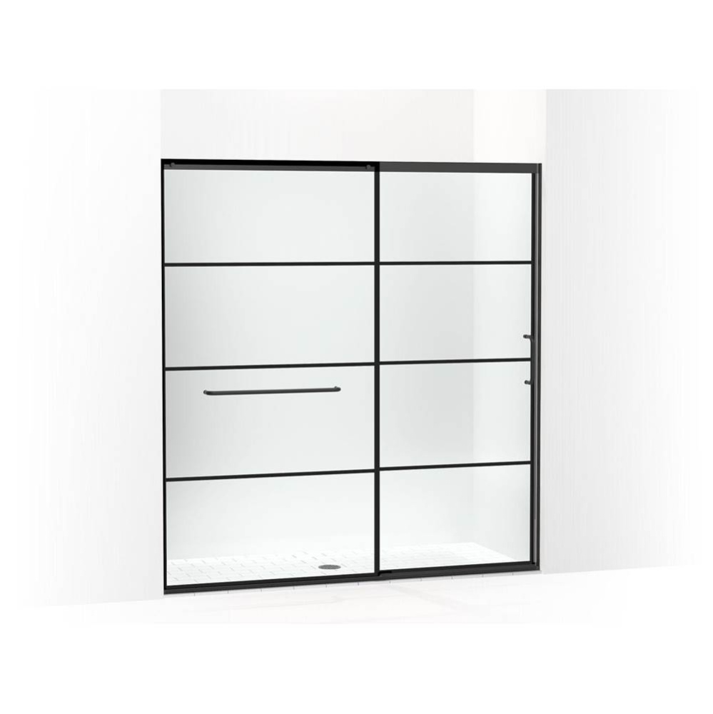 Elate® Sliding shower door, 75-1/2'' H x 68-1/4 - 71-5/8'' W, with heavy