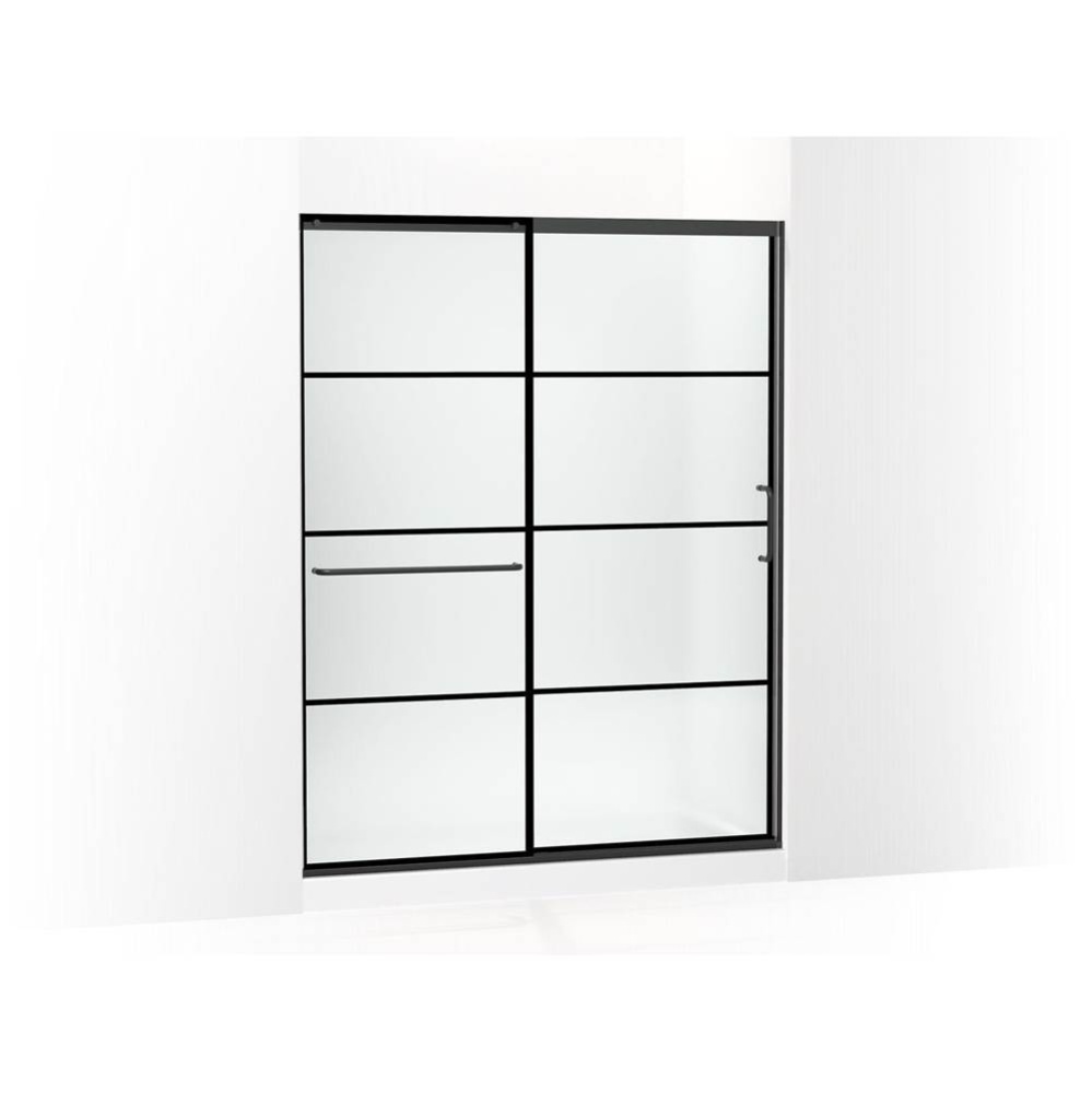 Elate® Sliding shower door, 75-1/2'' H x 56-1/4 - 59-5/8'' W, with heavy