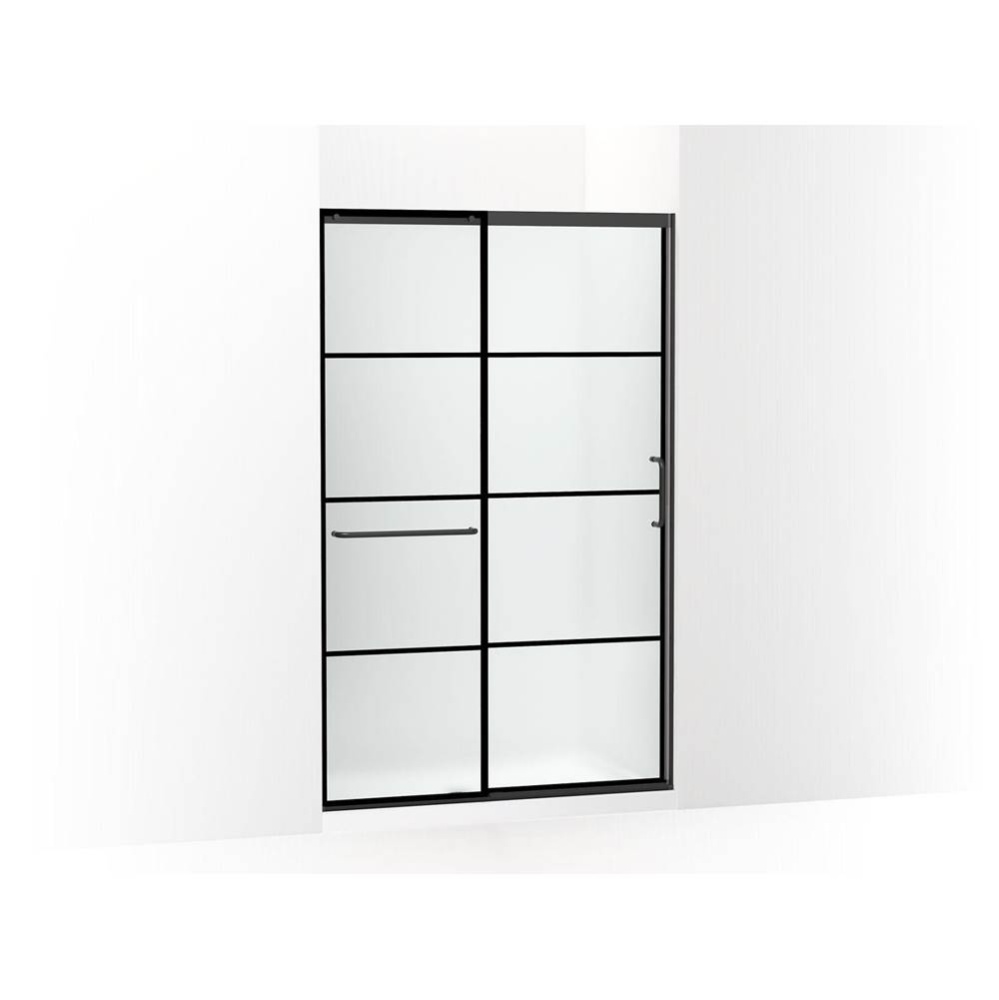 Elate® Sliding shower door, 75-1/2'' H x 44-1/4 - 47-5/8'' W, with heavy