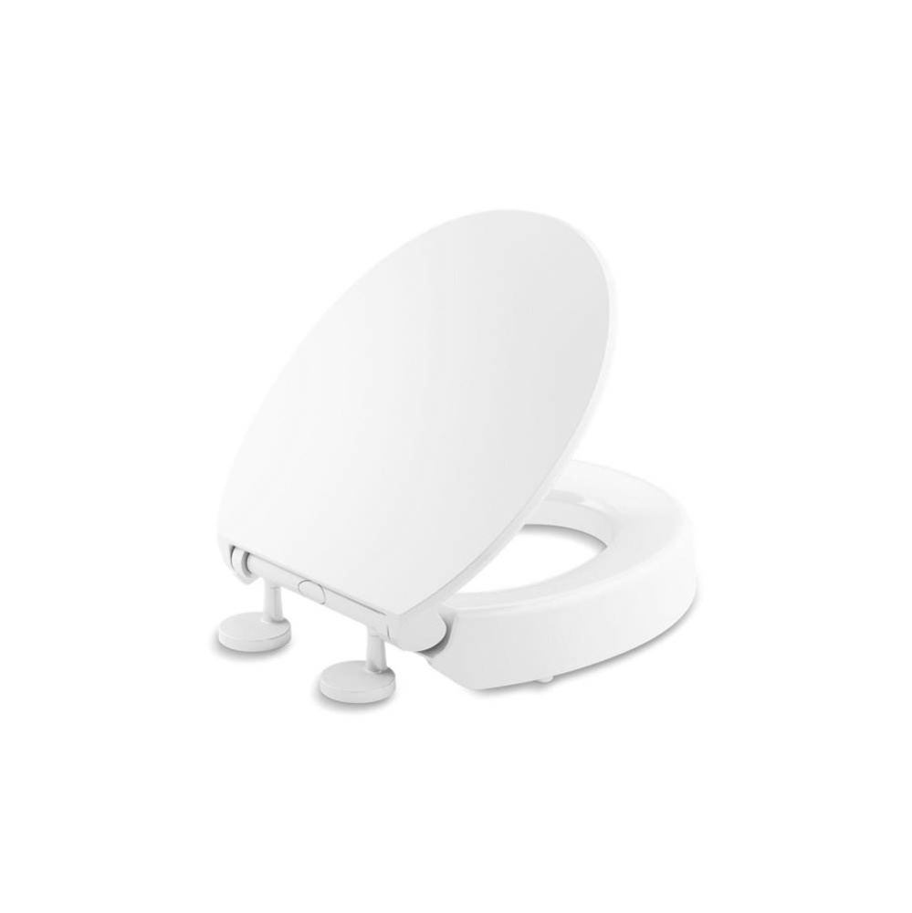 Hyten® Elevated Quiet-Close™ round-front toilet seat