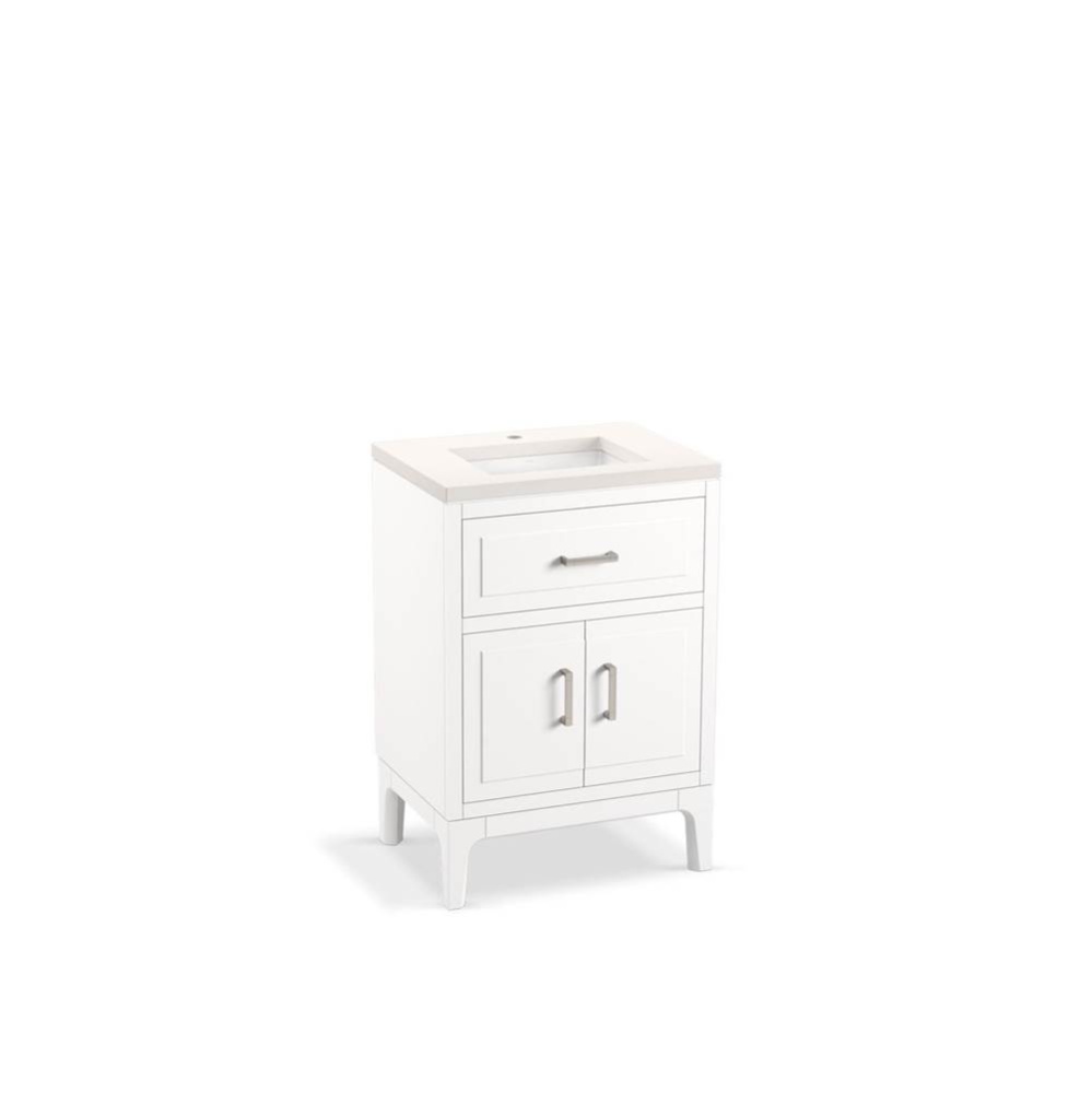 Seer® 24'' bathroom vanity cabinet with sink and quartz top