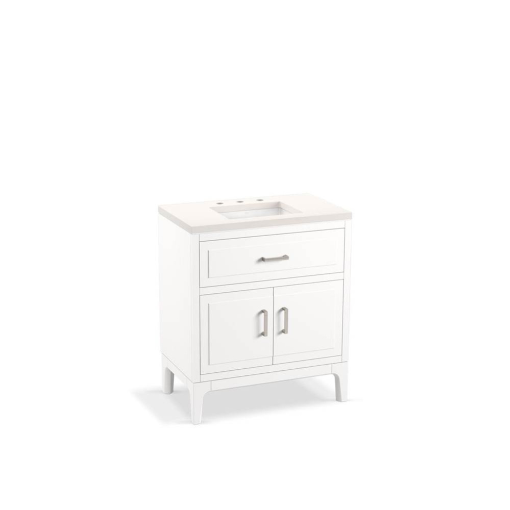 Seer® 30'' bathroom vanity cabinet with sink and quartz top