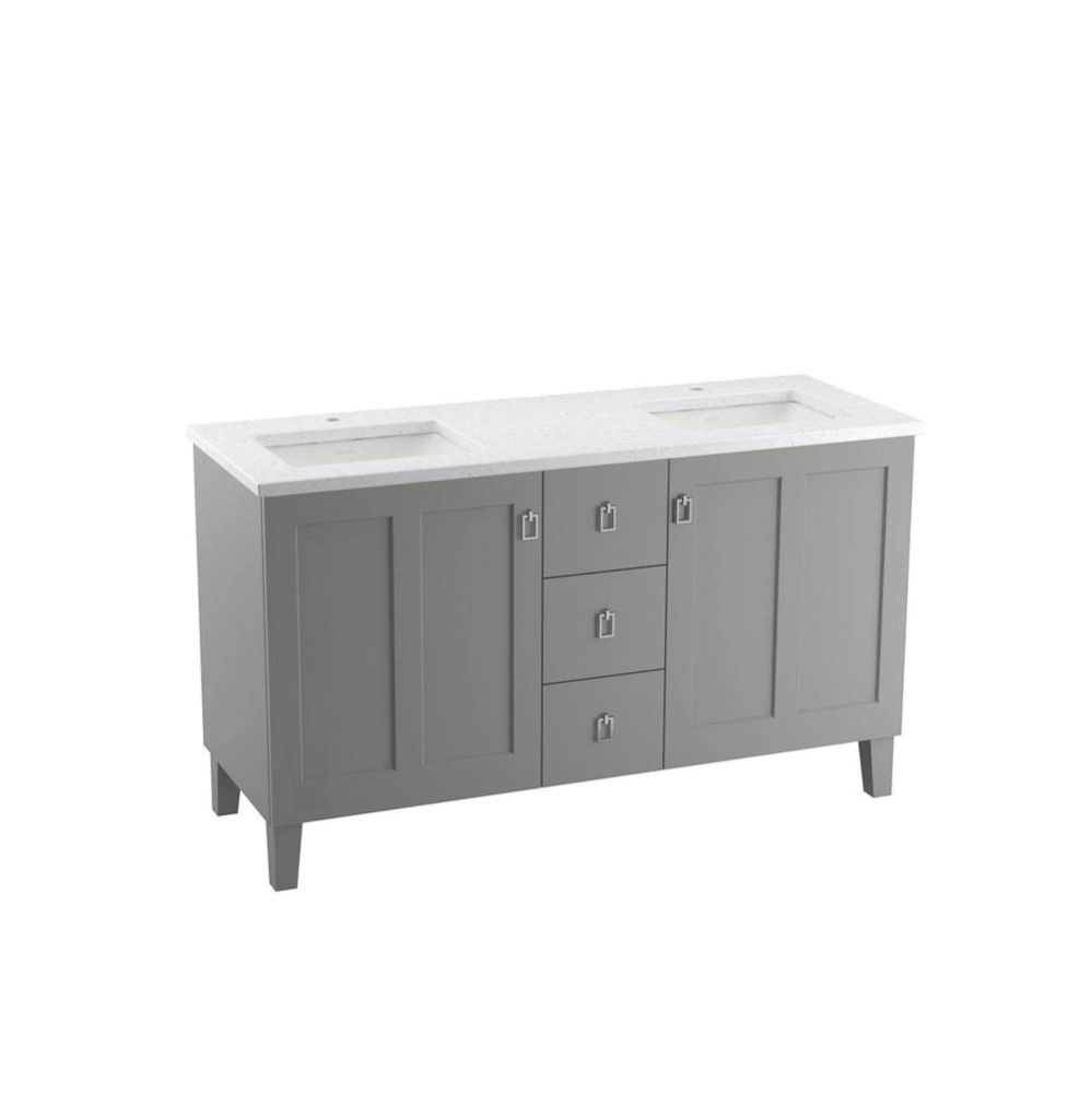 Poplin® 60'' bathroom vanity cabinet