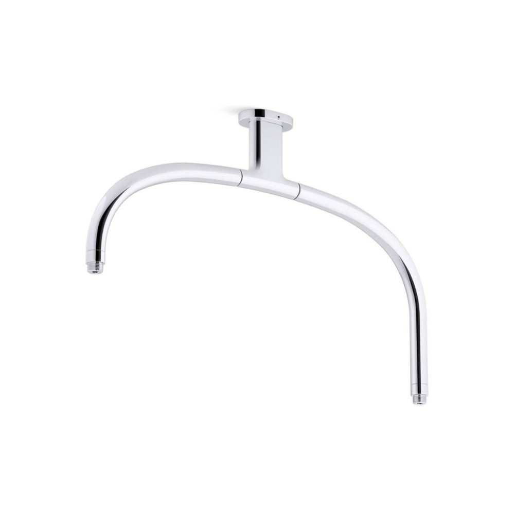 Statement® Ceiling-mount single-function dual rainhead arm