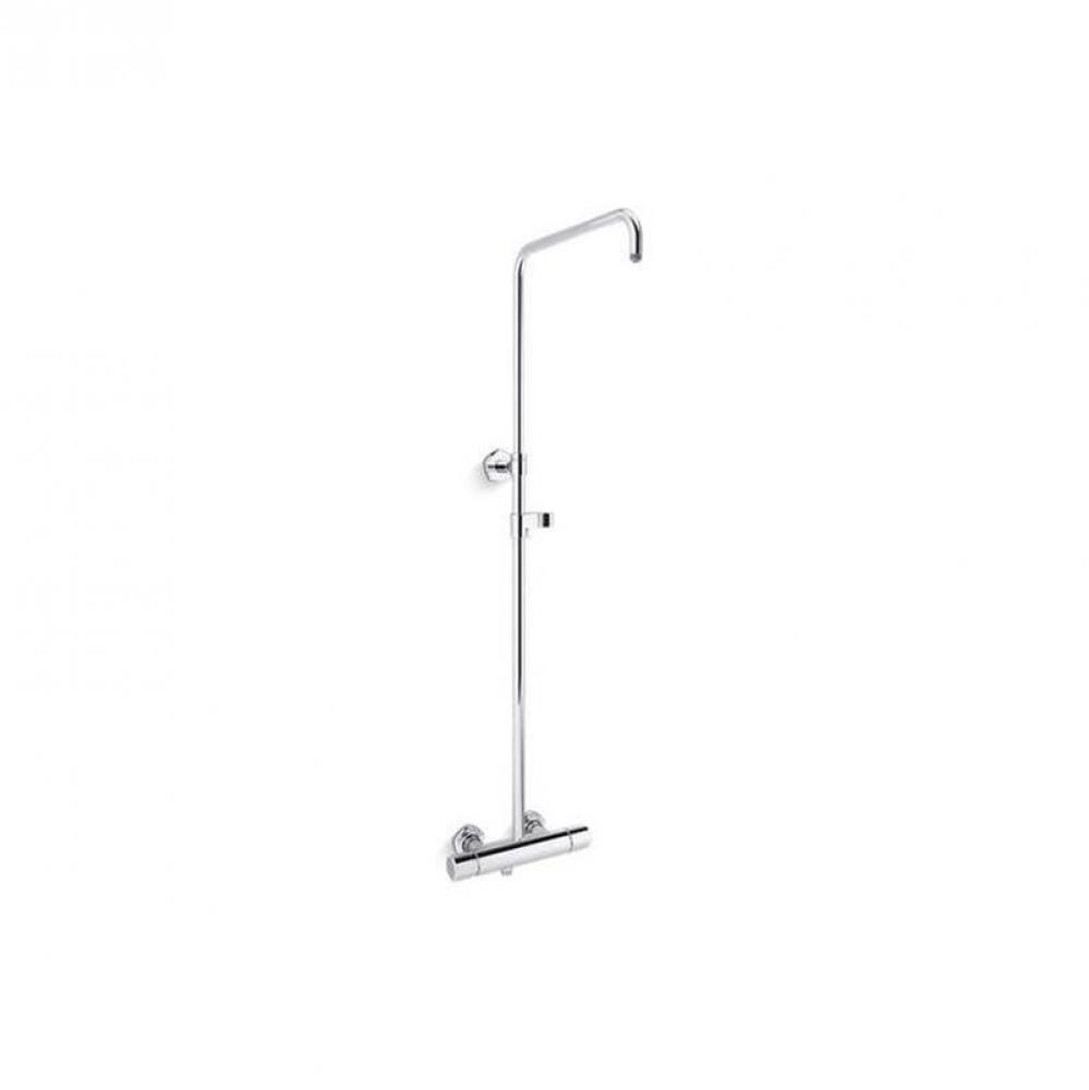 Occasion® Two-way exposed thermostatic valve and shower column kt