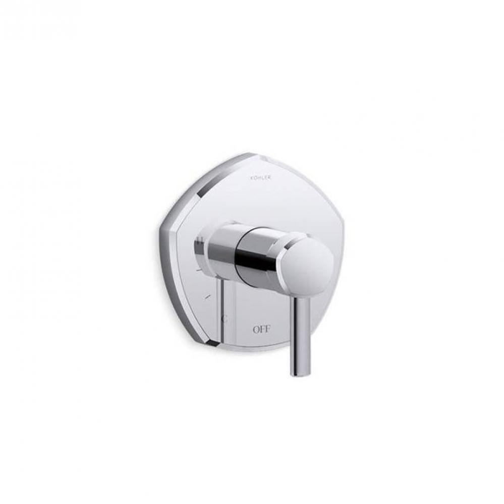 Occasion® Rite-Temp® valve trim with lever handle