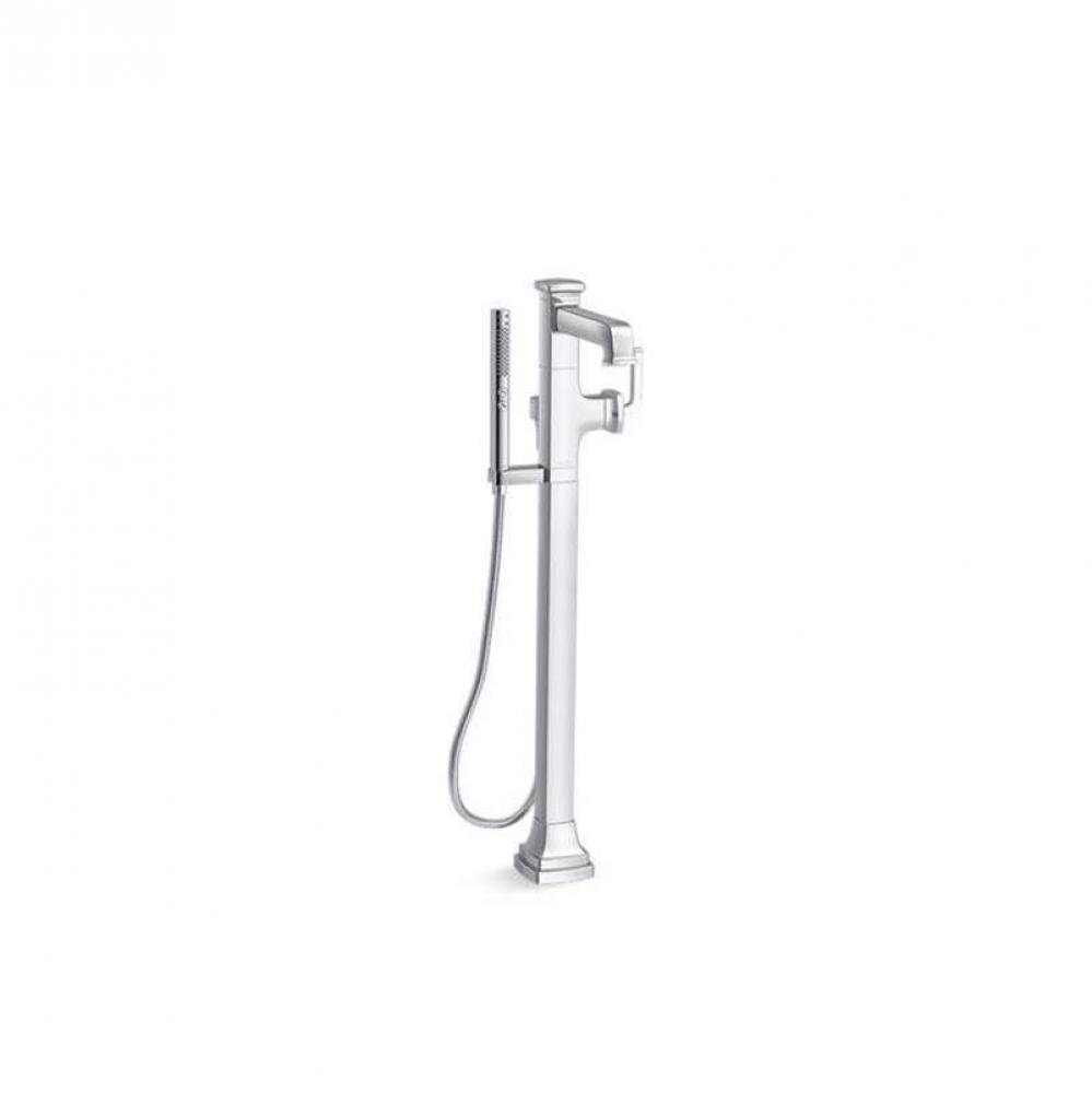 Riff® Floor-mount bath filler trim with handshower