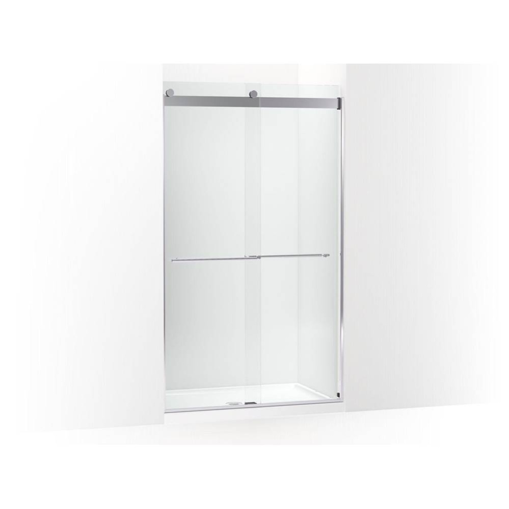 Levity® Plus Frameless sliding shower door, 81-5/8'' H x 44-5/8 - 47-5/8'&apos