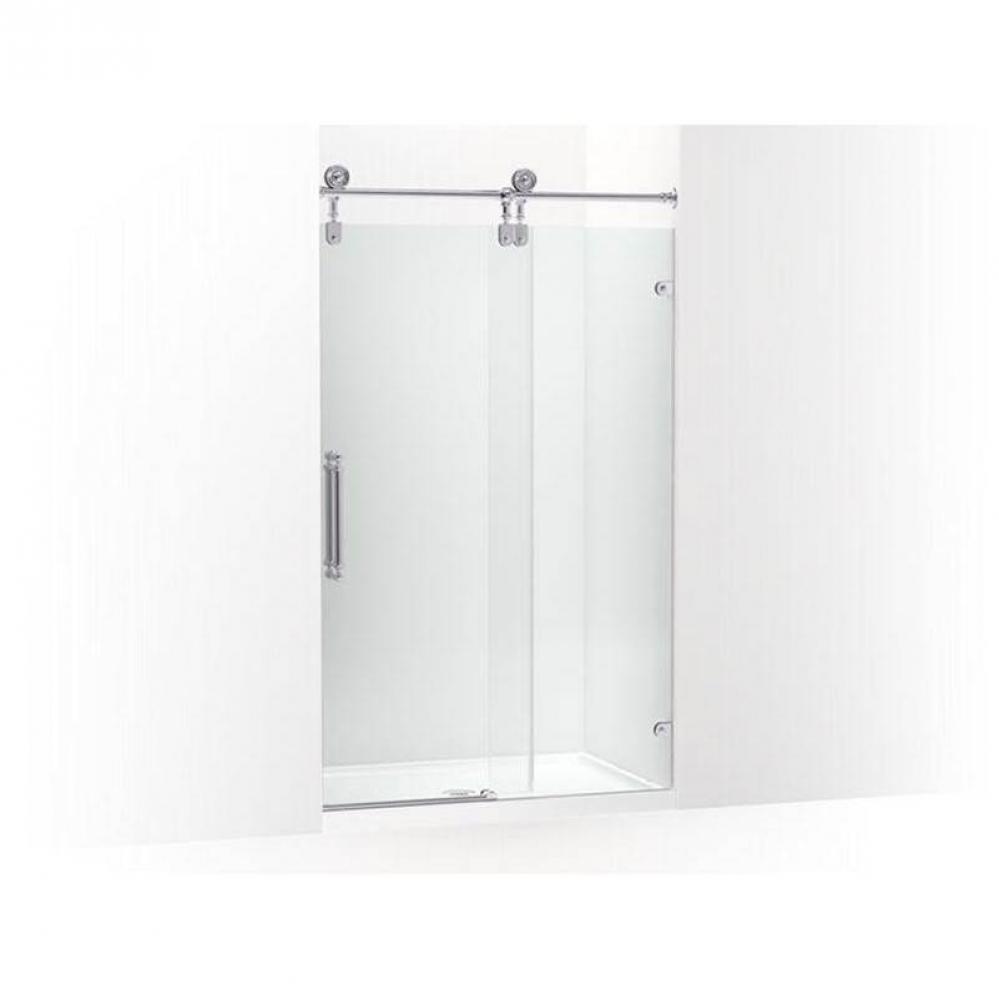 Artifacts™ 80-7/8'' H sliding shower door with 3/8''-thick glass
