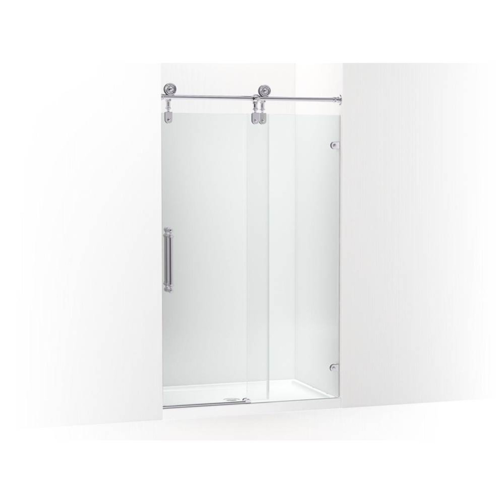 Artifacts™ 80-7/8'' H sliding shower door with 3/8''-thick glass
